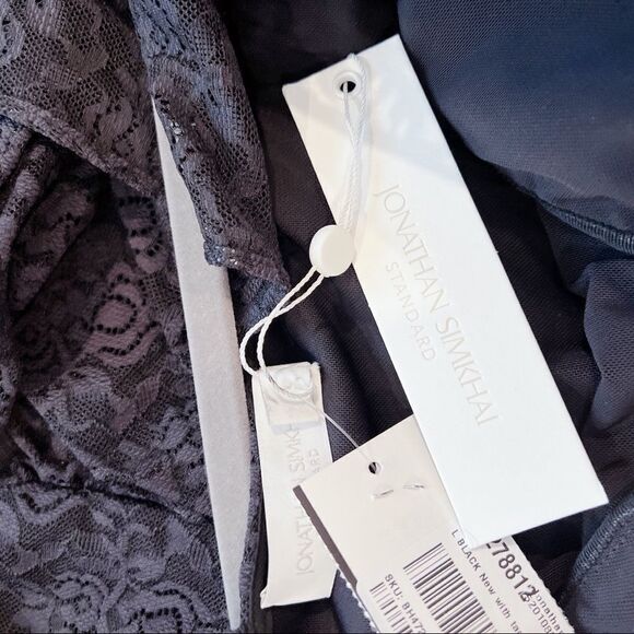 JONATHAN SIMKHAI STANDARD Ruched Long Sleeve Dress size L - Picture 11 of 11